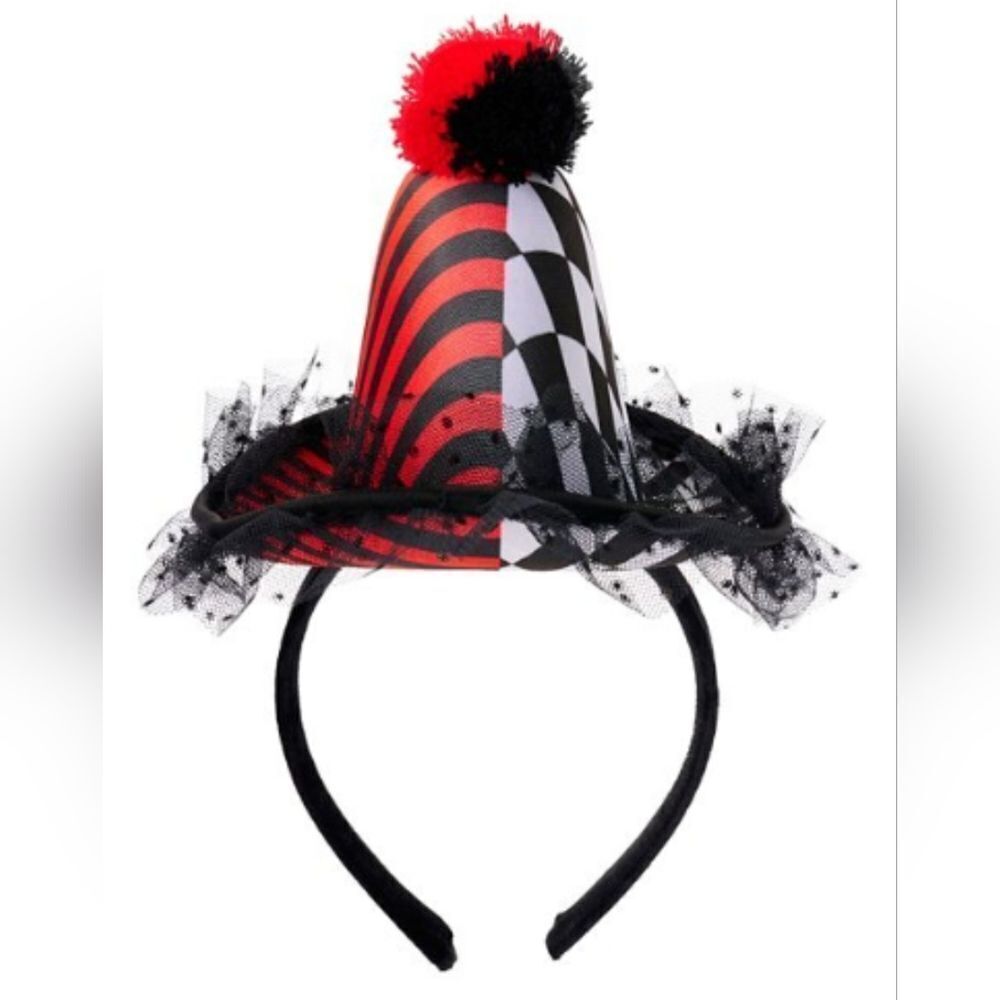 🔹️NWT Scary Clown Mini Hat Headband - Picture 3 of 8